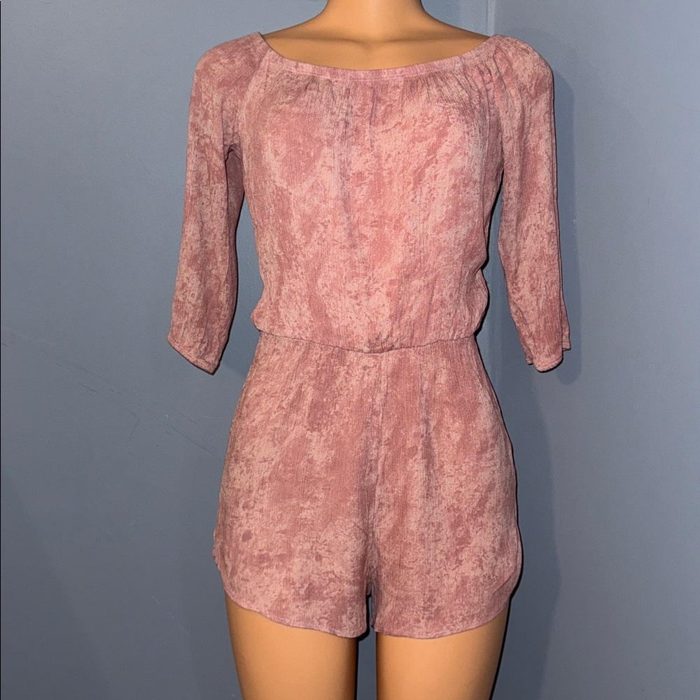 Blue Blush Mauve Romper - Size Large